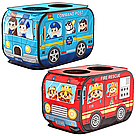 Ігровий намет для дітей 110х70х70см, Kids Playhouse Поліцейська машина, Блакитний / Дитячий намет складний, фото 2