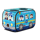 Ігровий намет для дітей 110х70х70см, Kids Playhouse Поліцейська машина, Блакитний / Дитячий намет складний, фото 4