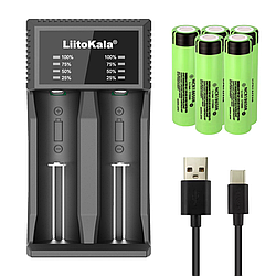 Зарядний пристрій для акумуляторів та батарейок, LiitoKala Lii-C2 / Заряджання для батарей / Заряджання для 18650