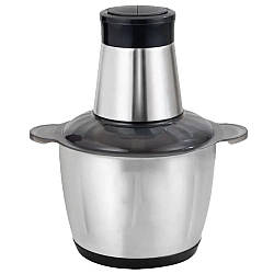 Електричний подрібнювач для кухні на 2л, 1200Вт, від мережі, Блискавка / Чоппер / Блендер подрібнювач кухонний