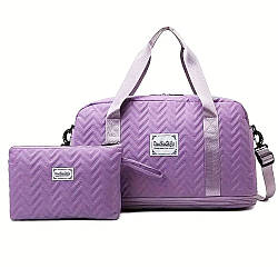 Дорожня сумка жіноча + клатч 48х28х24см, Unsiex XL-942 / Сумка для подорожей / Сумка ручна поклажа