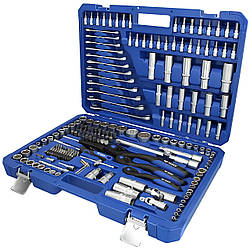Набір інструментів 216 предметів, у кейсі, TL 0216 / Автомобільний набір ключів / Набір головок з тріскачкою