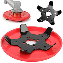 Диск розпушувач грунту на мотокосу 5 ножів / Прополювальний диск / Насадка розпушувач на косу