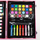 Дитячий набір для малювання у валізці (82 предмети), Рожевий / Художній набір для творчості, фото 8