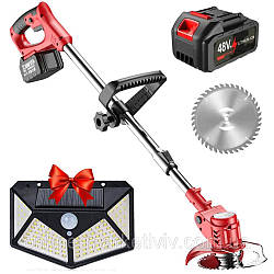 Ручна газонокосарка + Подарунок Вуличний ліхтар BL CL 100 / Тример для газону / Акумуляторний тример