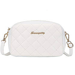 Жіноча сумка через плече, 20x12x6 см, Біла / Сумочка жіноча / Маленька сумка / Міні сумка