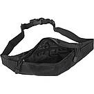 Спортивна сумка на пояс 38х12х2см, Чорна / Бананка / Сумка для бігу / Маленька сумка для спорту, фото 4