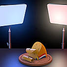LED-лампа для студійного освітлення 22х15,5см, від мережі, RGB + пульт, F99 / Прямокутна лампа для фото та відео, фото 7