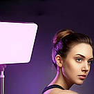 LED-лампа для студійного освітлення 22х15,5см, від мережі, RGB + пульт, F99 / Прямокутна лампа для фото та відео, фото 8