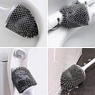 Йоржик для унітазу з підставкою (39см) / Щітка для туалету / Щітка туалетна / Силіконовий йоржик-щітка, фото 5