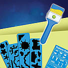 Набір для малювання світлом 58,5x22см, від батарейок, Glow Magic / Набір малюй світлом / Палітра візерунків, фото 9