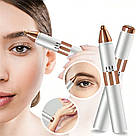 Жіночий тример для обличчя 2в1, від USB / Електричний триммер для брів / Тример епілятор, фото 2