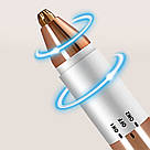 Жіночий тример для обличчя 2в1, від USB / Електричний триммер для брів / Тример епілятор, фото 5