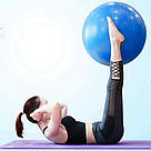 М'яч для фітнесу 60 см + Подарунок Фітнес резинки 5шт / Гімнастичний м'яч для йоги / Фітнес-м'яч для пілатесу, фото 5
