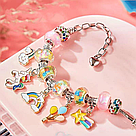 Набір для створення браслетів, 3 браслета та 60 кульок / Набір для творчості дівчинці / Набір для плетіння, фото 6