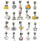 Набір для створення браслетів, 3 браслета та 60 кульок / Набір для творчості дівчинці / Набір для плетіння, фото 8