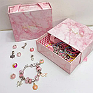 Набір для створення браслетів, 3 браслета та 60 кульок / Набір для творчості дівчинці / Набір для плетіння, фото 9