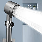 Масажна лійка для душу з фільтром, 3 режими, Графіт / Насадка для душу високого тиску / Душова лійка, фото 9