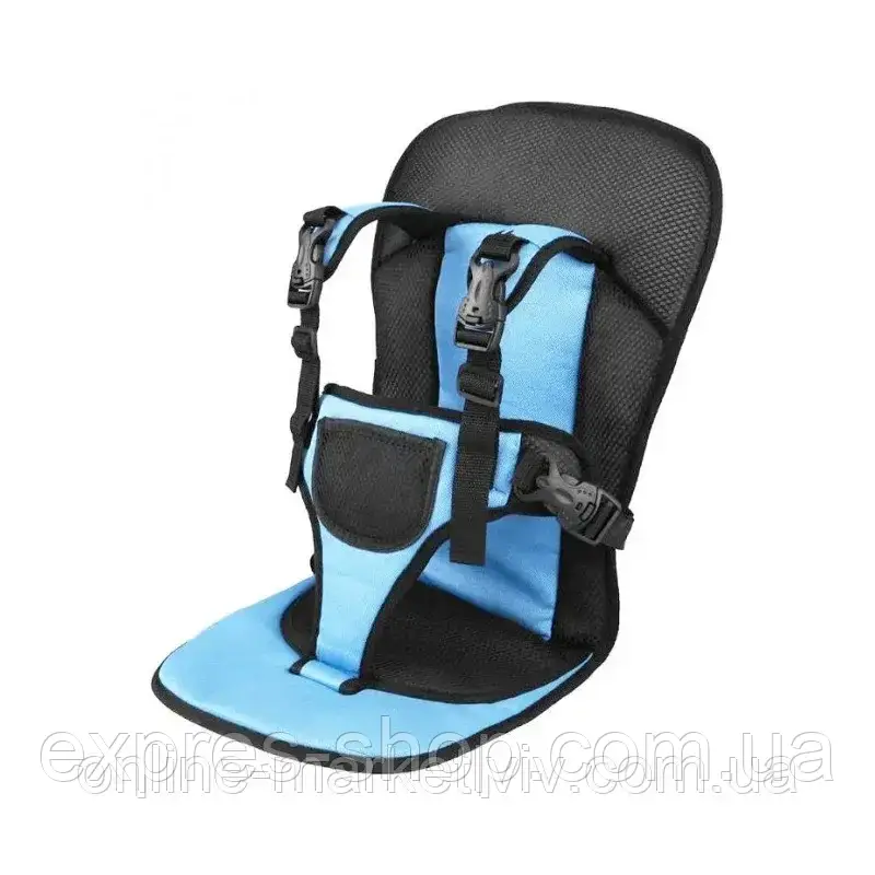 Безкаркасне дитяче автокрісло Multi Function Car Cushion, Синє / Крісло автомобільне, фото 1