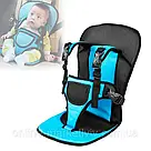 Безкаркасне дитяче автокрісло Multi Function Car Cushion, Синє / Крісло автомобільне, фото 2