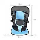 Безкаркасне дитяче автокрісло Multi Function Car Cushion, Синє / Крісло автомобільне, фото 7
