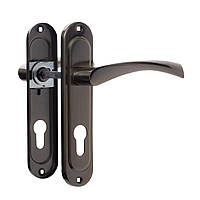 Ручка дверная на планке на входные и межкомнатные двери универсальная ASTEX АТ - Cornu A62 -ЕТАВ Бронза