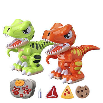 Динозавр на радіокеруванні (дим, музика, звук, світло, рухлива щелепа, їздить, танцює, їжа) 10622