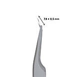 Staleks Pro Expert 45 Type 8 mini - професійний пінцет (Вигнутий) з насічками для вій, фото 2