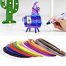 Набір пластику для 3D ручки, 20 кольорів по 10 метрів / PLA пластик для 3д ручки / Запаски для 3d ручок, фото 8