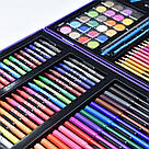 Набір для малювання в кейсі 128 предметів, Космонавт, Синій / Дитячий набір для творчості / Набір художника, фото 6