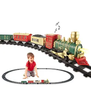 Залізниця іграшкова Classical Train (26 деталей, локомотив, 3 вагони, звук, світло, дим) 3128AB