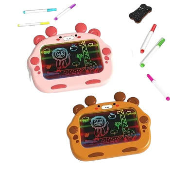Планшет для малювання (маркери 6шт, губка, картки, 2 кольори) XDL588-26