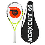 Ракетка для великого тенісу 27" алюмінієва ODEA WORKOUT66, фото 3