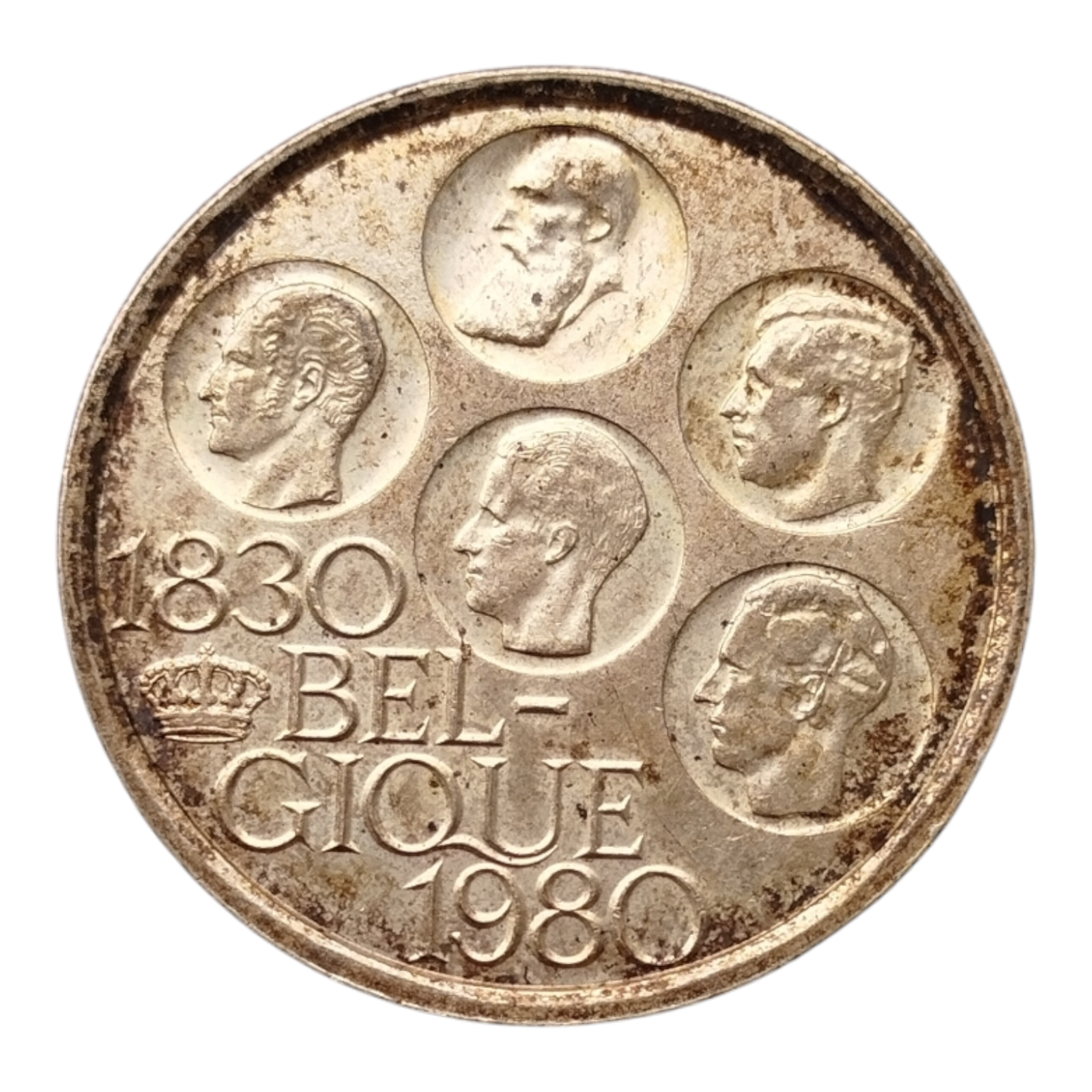 Бельгія 500 франків, 1980 150 років незалежності (BELGIQUE)