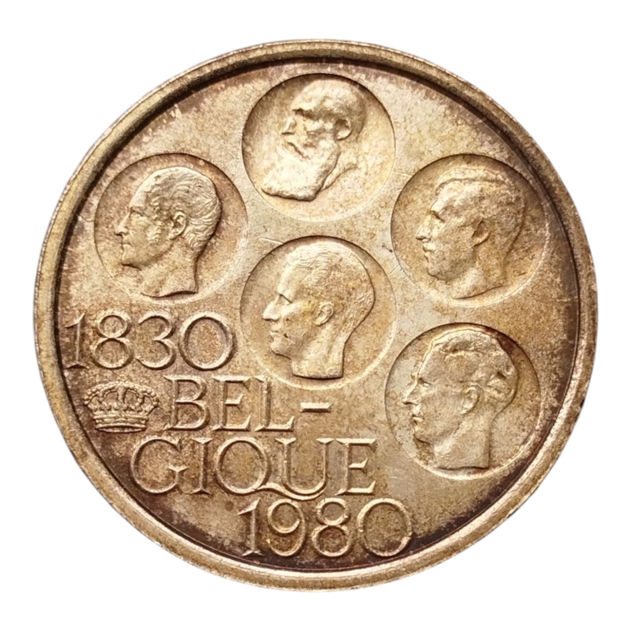 Бельгія 500 франків, 1980 150 років незалежності (BELGIQUE)