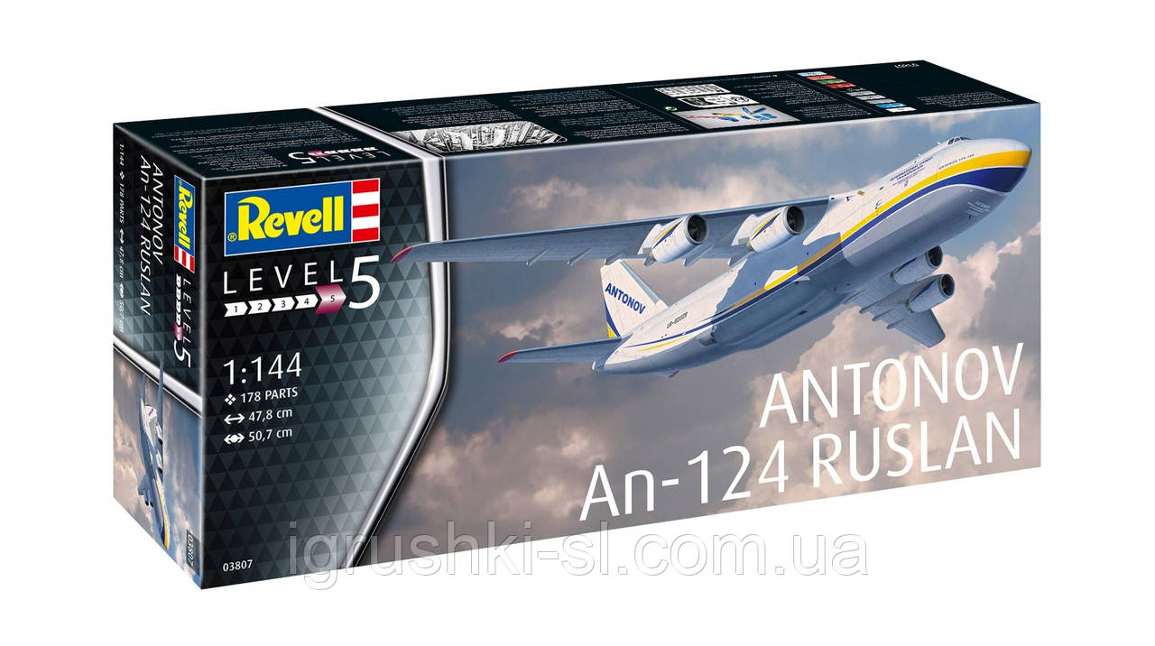 Збірна модель (1:144) Літак Антонов АН-124 Руслан