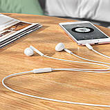 Навушники-вкладки пластикові BOROFONE BM76 Ocean з мікрофоном білі, фото 3