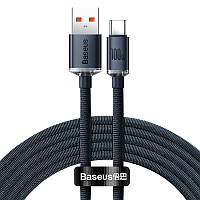 Кабель Baseus Type-C Crystal Shine CAJY000501 100W, 2 м, чорний