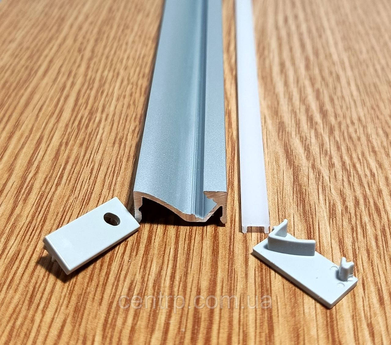 Алюмінієвий Led профіль непрямої прихованої підсвітки LightWave, довжина 3м, срібло., фото 1