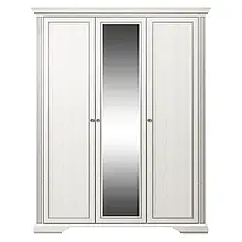 Шафа для одягу 3D(2S) з ДСП/МДФ ВАЙТ Ясен сніжний/Сосна срібна Gerbor