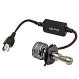 Автомобільні led лампи h4 65W Kelvin 6000K 8000LM з обманкою Гарантія, фото 5
