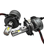 Автомобільні led лампи h4 65W Kelvin 6000K 8000LM з обманкою Гарантія, фото 8
