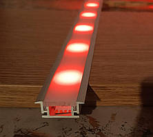 Профіль ЛЕД для підсвітки підлоги  GroundLume, довжина 3м, срібло 4