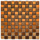 Мозаїка з декоративного скла 298х298х4,5мм Оранж SW-00002360