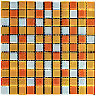 Мозаїка з декоративного скла 298х298х4,5мм Помаранчева SW-00002365