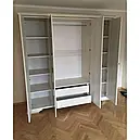 Шафа для одягу 4D(2S) з ДСП/МДФ ВАЙТ Ясен сніжний/Сосна срібна Gerbor, фото 5