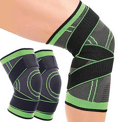 Набір 2шт Бандаж колінного суглоба XL, KNEE SUPPORT WN-26 / Фіксатор колінного суглоба / Наколінник еластичний