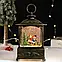 Новорічний музичний ліхтар, різдвяний нічник із підсвіткою і снігом (13 * 7 * 27 см.), фото 5