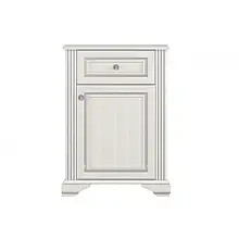 Тумба 1D1S з ДСП/МДФ Вайт Ясен сніжний/Сосна срібна Gerbor