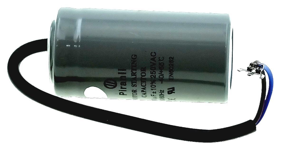 Конденсатор Piranil CD-60 150мкф - 250 VAC Пусковий 50Hz (42*83 mm) дроти,